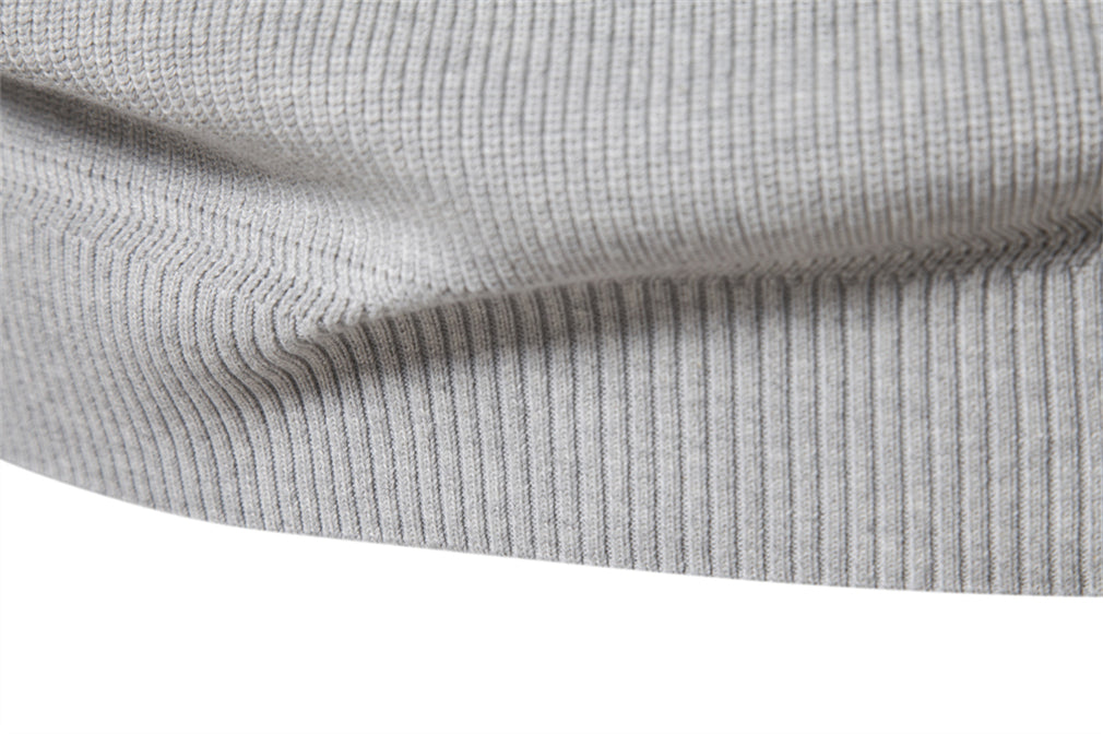 Half-Zip Stand Collar Sweater