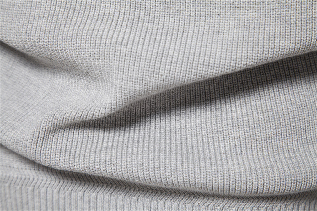 Half-Zip Stand Collar Sweater
