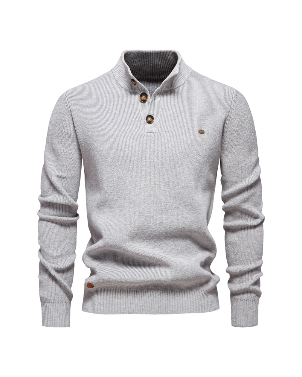 Half-Zip Cotton Sweater