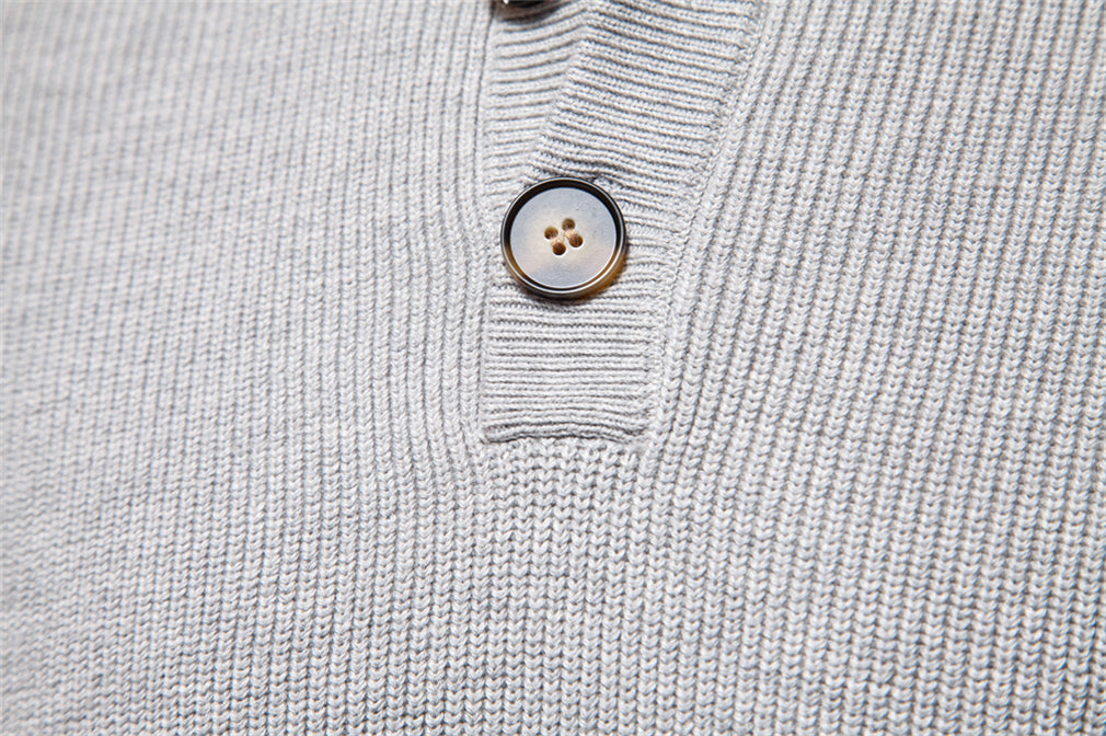 Half-Zip Cotton Sweater