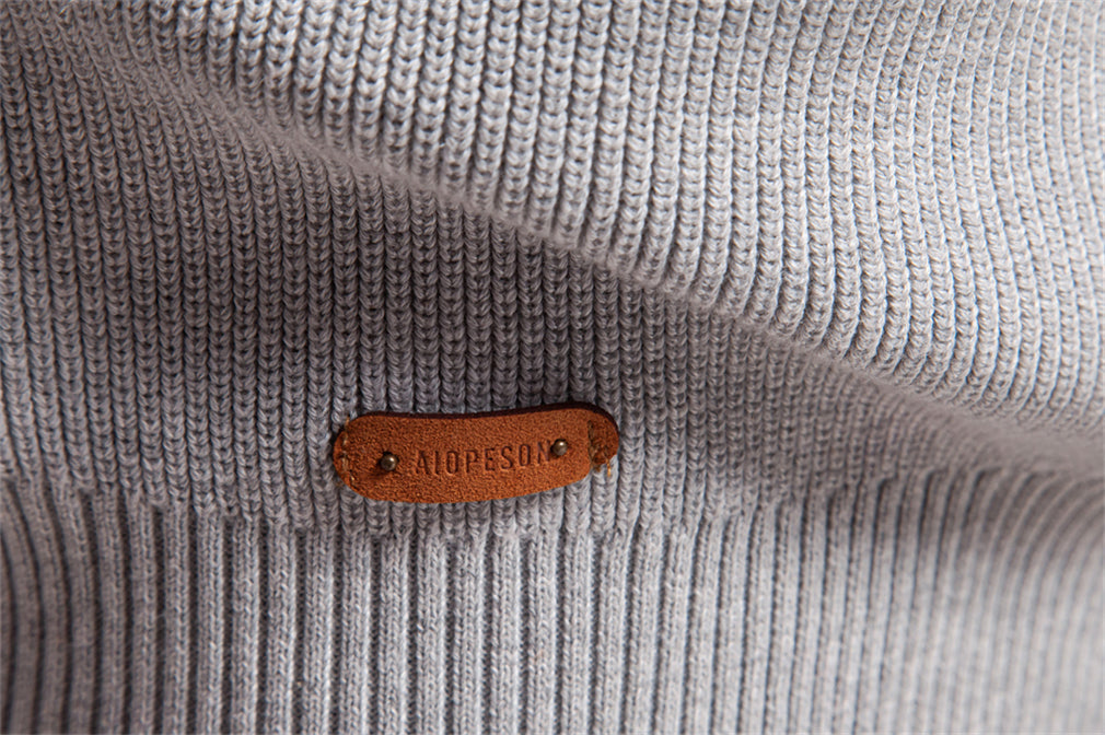 Half-Zip Cotton Sweater