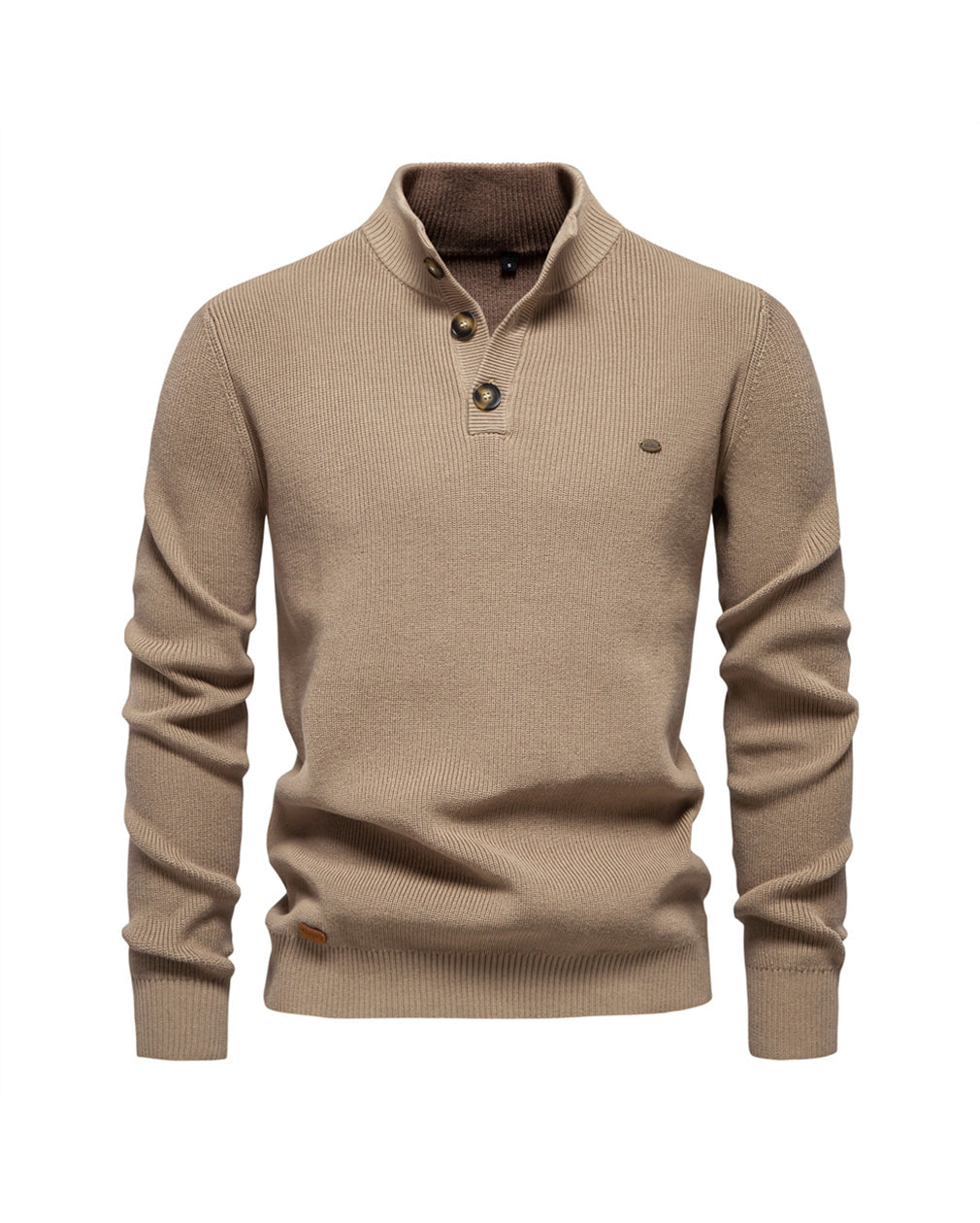 Half-Zip Cotton Sweater