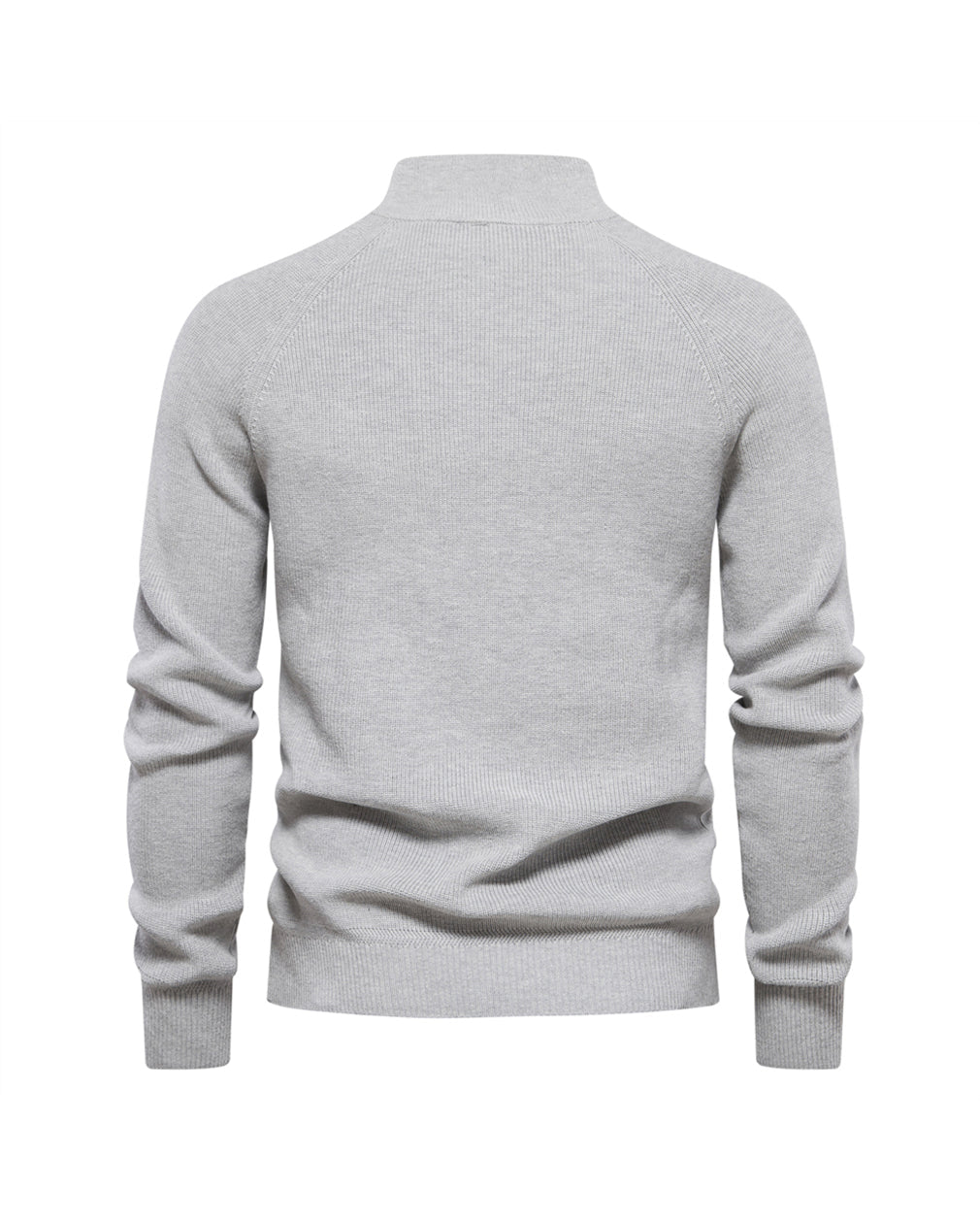 Half-Zip Stand Collar Sweater
